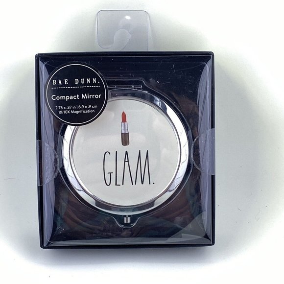 Rae Dunn New Lipstick Glam Compact Mirror - Picture 1 of 3